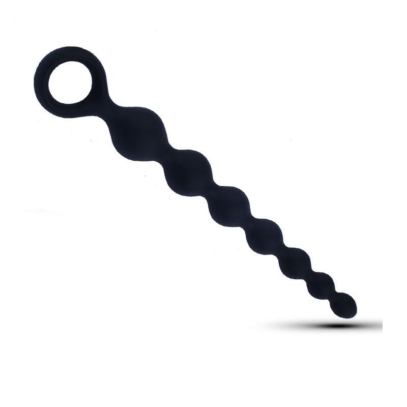 7 Beads Anal Silicone Butt Plugs Ball Ass Massage Anal Butt Plug Dilator Long Anal Plug Adult Sexual Toys for Gay Men Woman