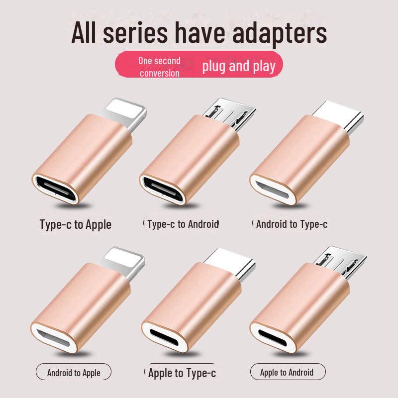

Адаптер Type-C - Lightning для мобильного телефона Apple 15 - зарядка и преобразование данных для устройств Android Plastic ABS case [type-c female to micro] white белый