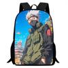 NARUTO Cartoon 15-inch Lightweight Backpack With Adjustable Shoulder Straps Kids Daily School Bag For Boys Girls Age 5-9