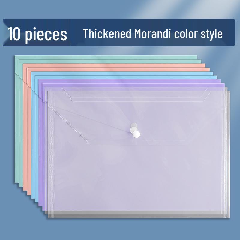 A4 Průhledná plastová taška na dokumenty pro kancelářské potřeby a uskladnění testových papírů