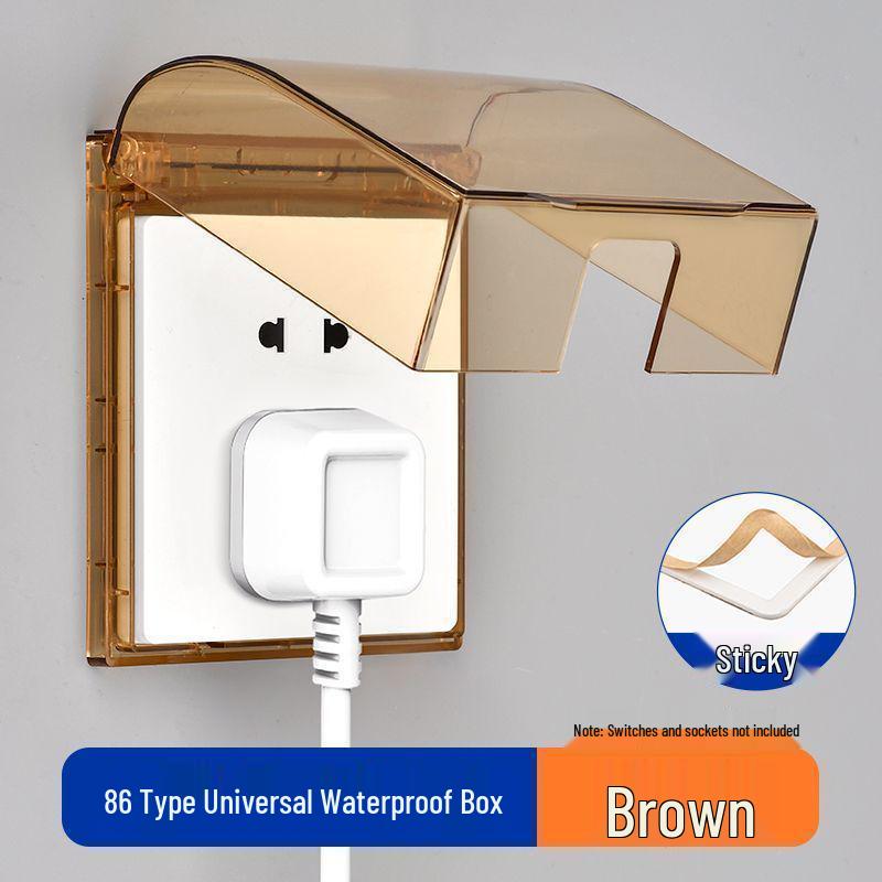 Universal Bathroom 86 Socket Box: Splash-Proof Switch Protector