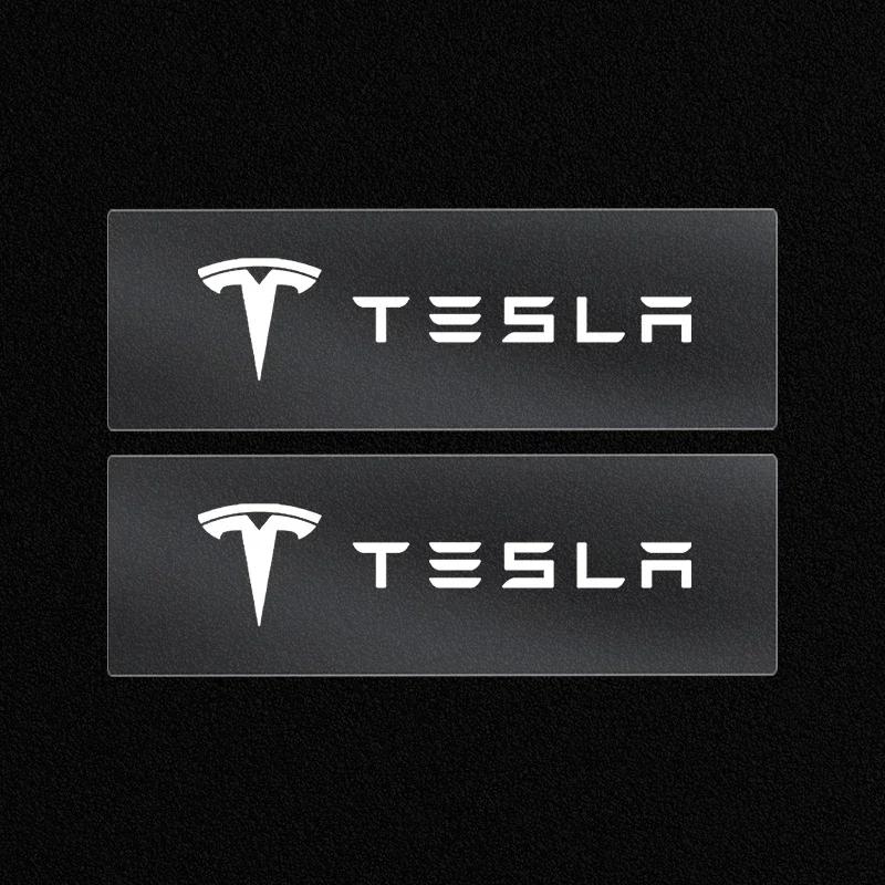 1/2/5/10pcs Car Styling Emblems Stickers Interior Decoration Decal For Tesla Model 3 Y S X 2021 Roadster Cybertruck Juguete