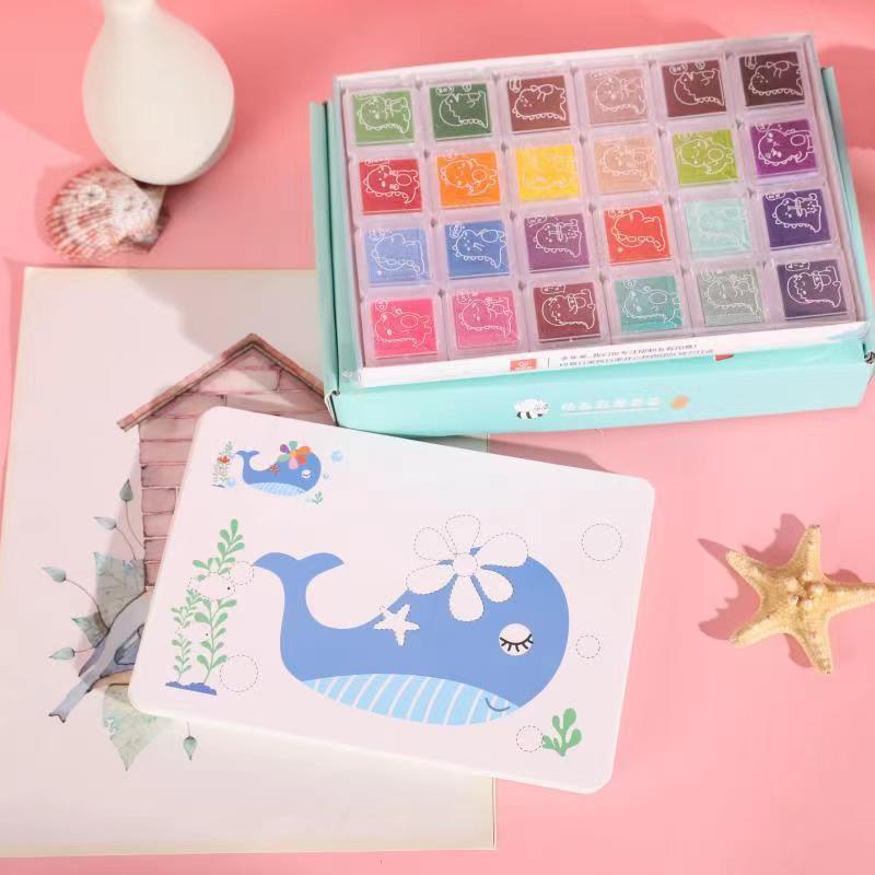 Non-Toxic Finger Painting & Coloring Book Set for Kids
