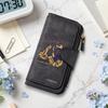Wild West Print Long Wallet Forever Leather Purse Card Holder Retro Western Style