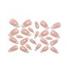 3D Resin Wave Pattern Wearable French White Edge Medium-Long Nail Art Fake Nails