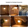 1PC LED Luce notturna, Sensore di movimento umano Lampada USB C Luce per armadio ricaricabile, Lampada da parete a LED wireless per scale Armadio Cucina Letto