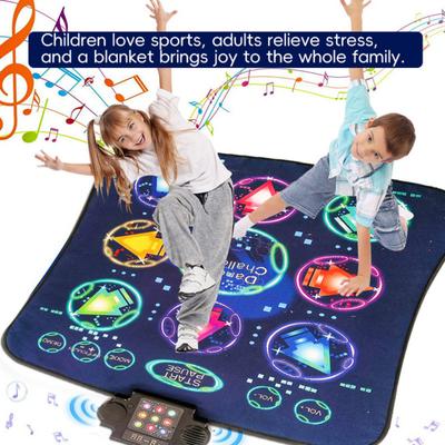 Dance Mat with LED Light Game Modes Boys Volume Adjustable Built-In Music Girls Electronic Light-up Rhythm