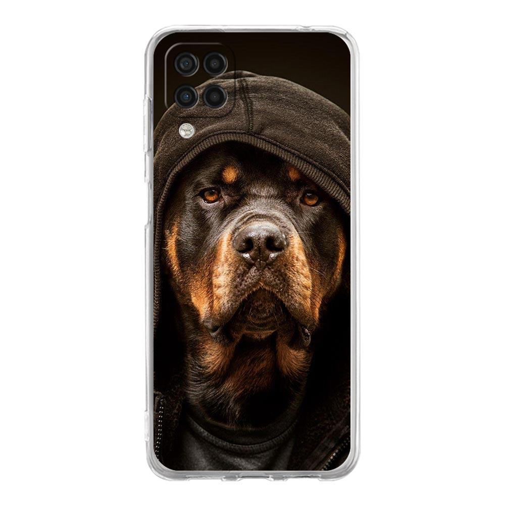 Clear Phone Case for Samsung Galaxy A13 A51 A71 A21S A12 A11 A31 A52 A41 A23 A53 A73 A32 5G A03S Silicone Cover Rottweiler Dog