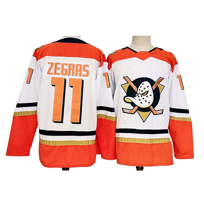 Mens Vintage Ice Hockey Jersey Team Duck 15 Embroidered Cotton Blend Practice Uniform Adult Fall Season