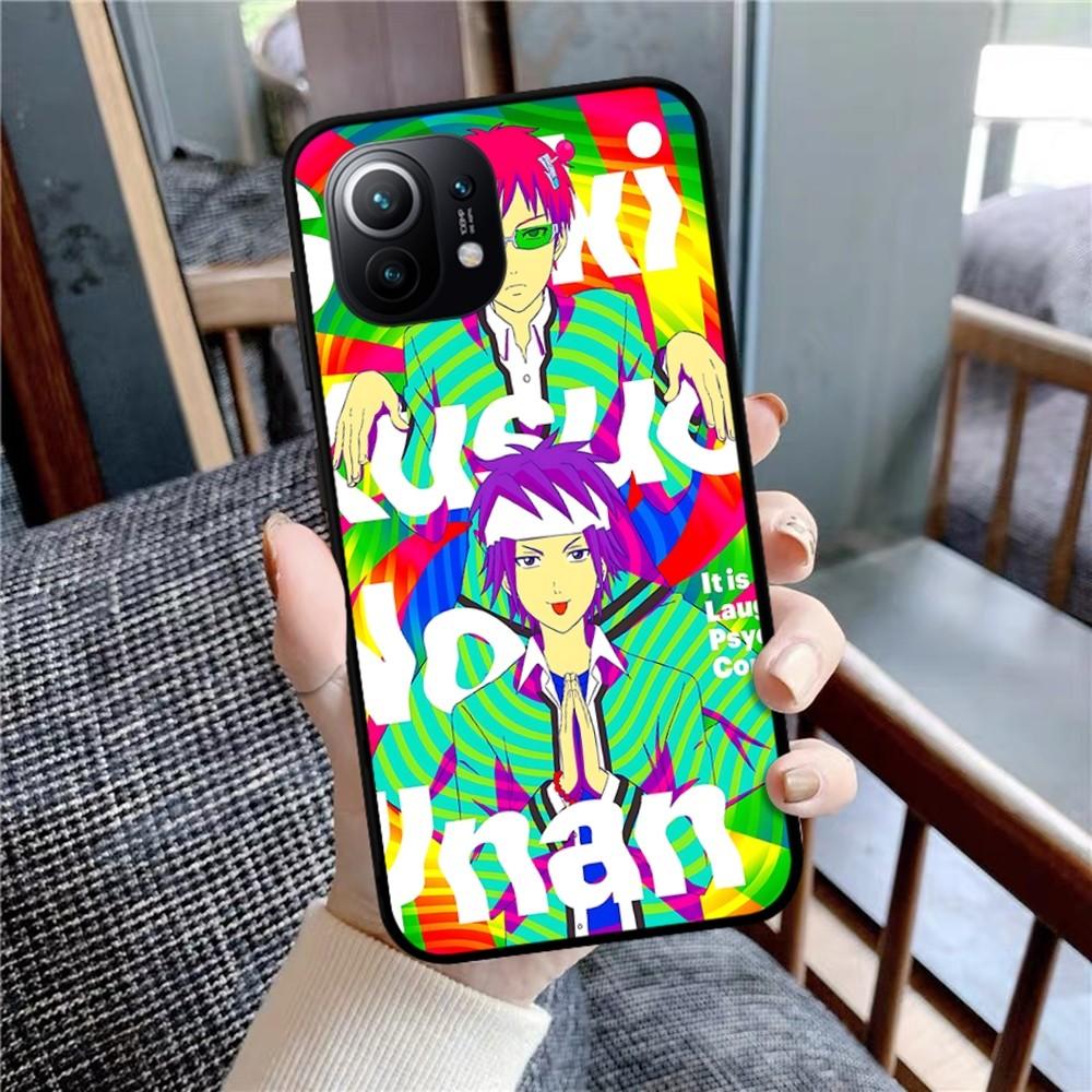 Saiki Kusuo No Psi Nan Phone Case For Xiaomi Mi 5X 8 9 10 11 12 Lite Pro 10T PocoX3pro PocoM3 Note 10 Pro Lite