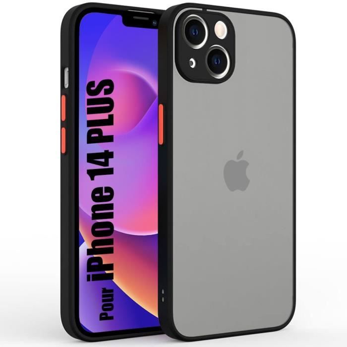 Coque pour iPhone 14 Plus - Protection Ultra Fine - Silicone Mat - Noir - Anti-choc - Semi-rigide