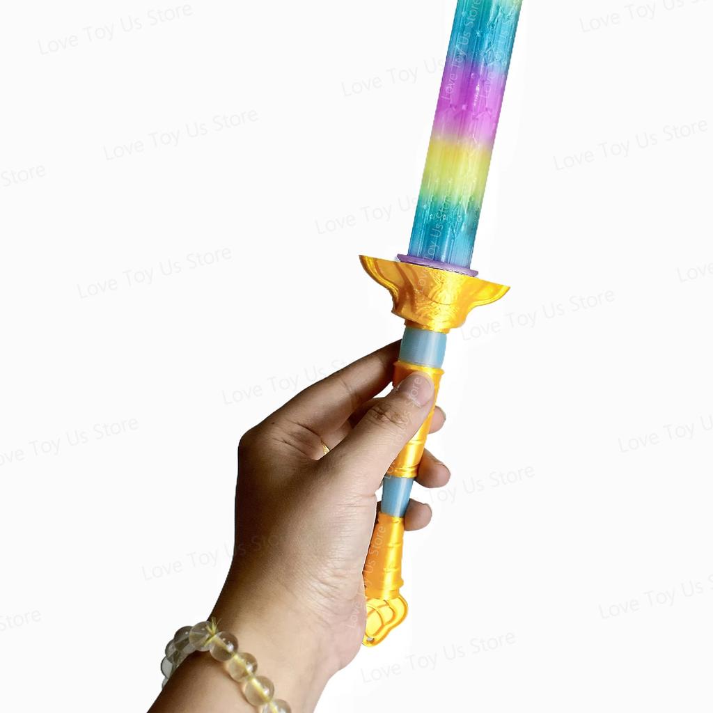 Accessori Costume Cosplay Spada Rumi Luci Colorate Donne Roleplay Stampa 3D Braccia Oggetti di Scena Halloween Carnevale Festa Regali