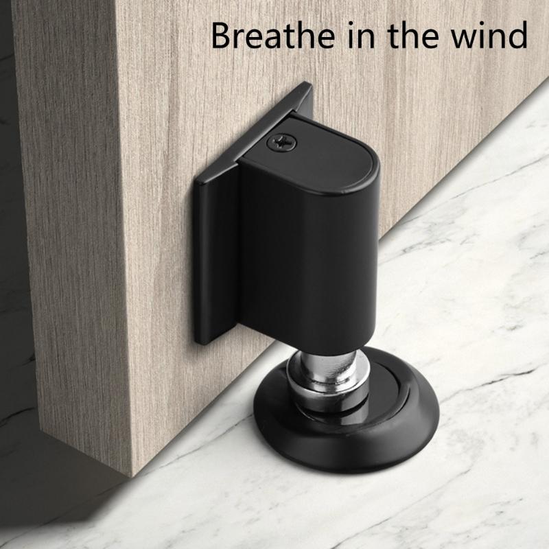 Adjustable Magnetic Door Stoppers Heavy Duty Door Holder Self Adhesive Designs for Quiet Operate & Wall Protections