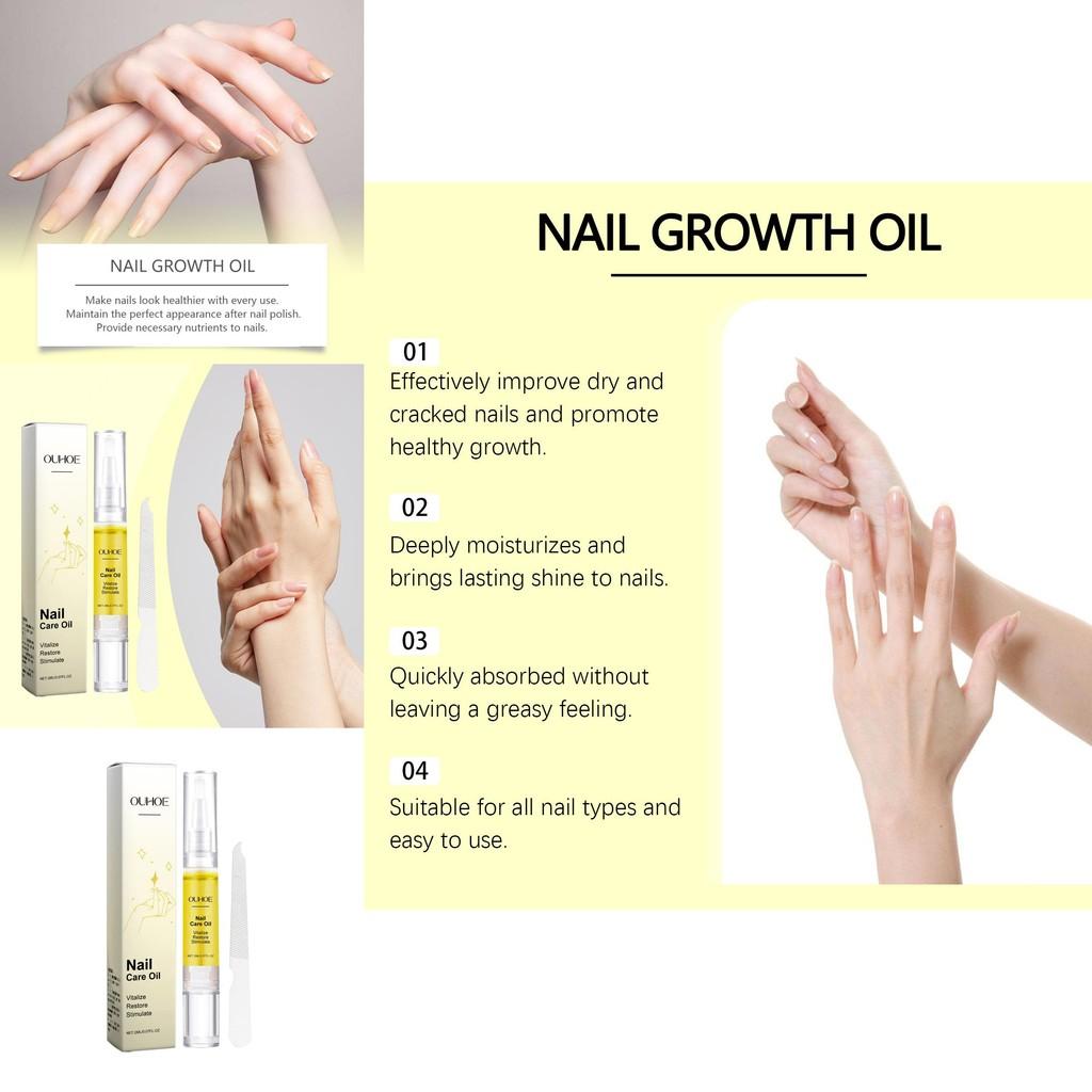 Ouhoe Nourishing Nail Repair Liquid With Glossy Finish For Daily Nail Care And Maintenance