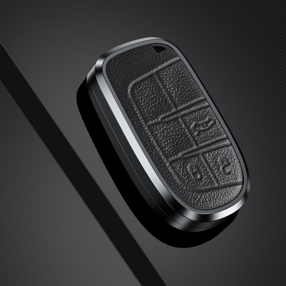 Ronsi Car Key Case Cover Shell Fob For Jeep Grand Cherokee Wk2 Kl Wrangler Jk Commander Compass Dodger Chrysler 300 Car Key Bag