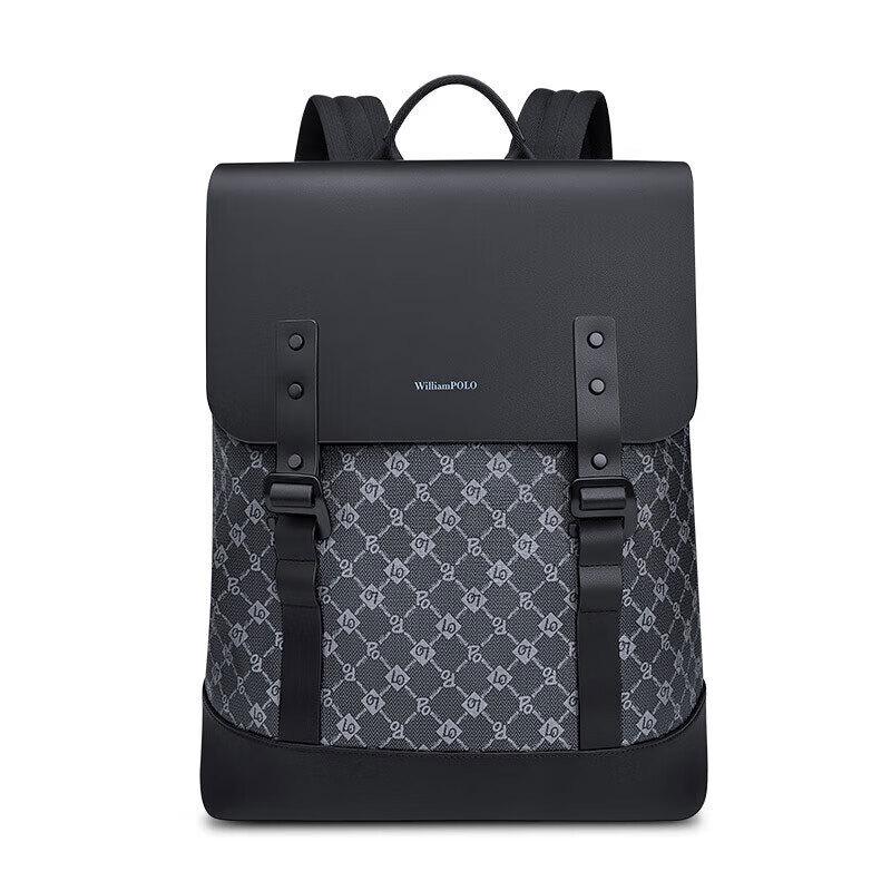 WILLIAMPOLO Men s Business Travel Backpack One Size