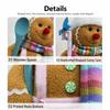 Stretch Legs Gingerbread Man Plush Ornament Biscuit Man Christmas Decor  Desktop Decoration