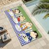 Cartoon C-Charlie and L-Lola Towel Soft Lightweight Anti-Sand Large Beach Towel Quick-Drying Bath Sports Family