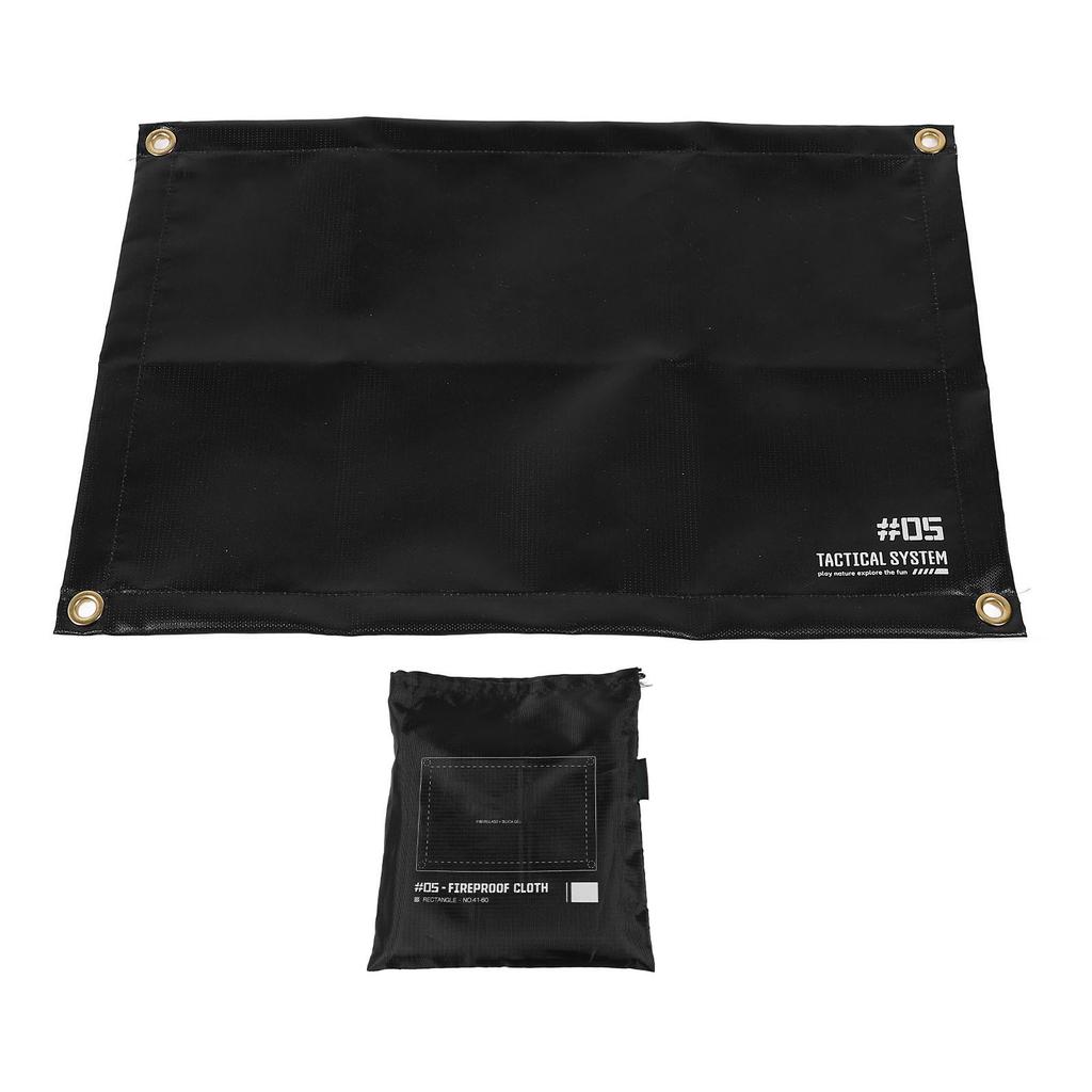 Under Grill Mat for Outdoor Grill Dual Sided Silicone Camping Fireproof Protector BBQ Pad Fireplace Fire Pit Mat for