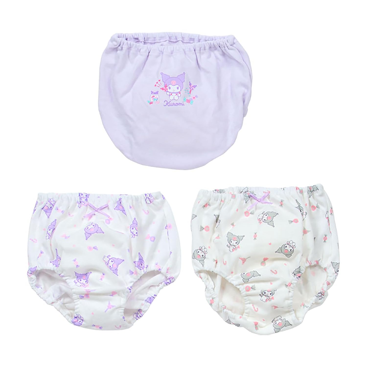 Sanrio Kids Shorts 3-Piece Set Kuromi 110cm 100 Cotton Name Label 154571