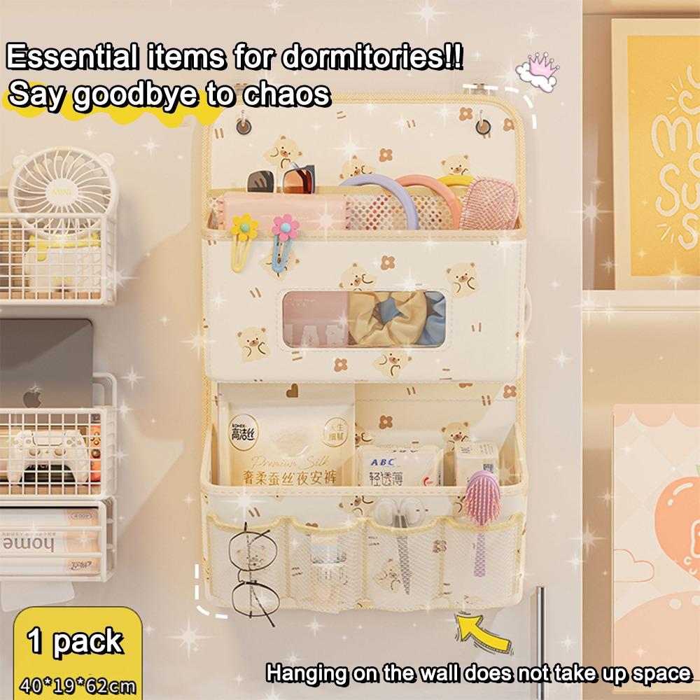 

Multiple Pockets Hanging Storage Bag Large-capacity Bedside Organizer Bath Bedroom 2