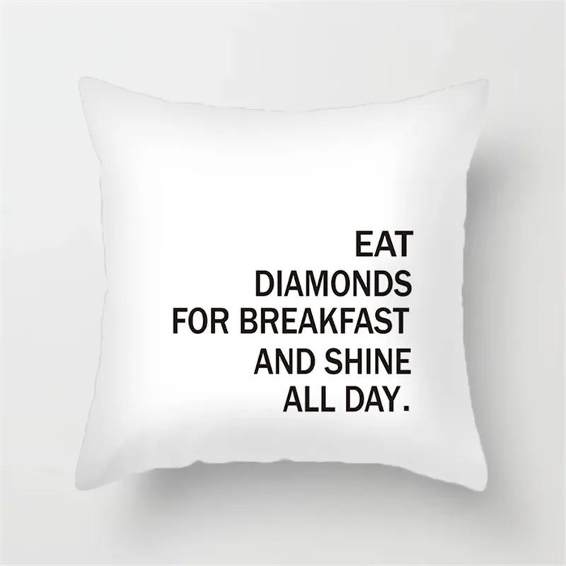 Black Line Decorative Pillowcase Living Room Office Ornaments Home Pillowcase