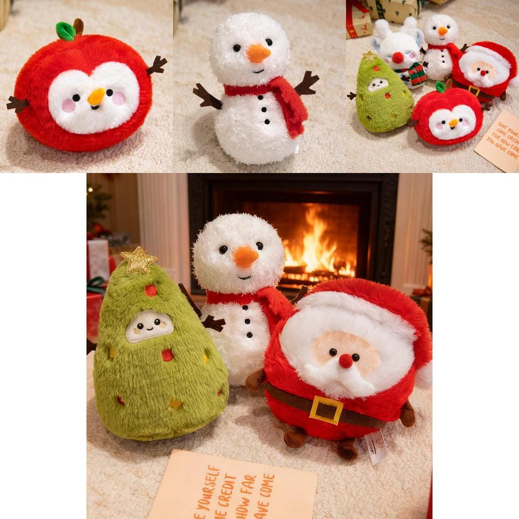 Santa Plush Christmas Decor With Crystal Super Soft Fabric And Pp Cotton Filling For Giftgiving