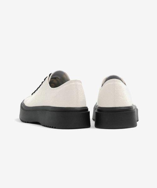 [WETHEROAD] Liquid Square Toe Sneakers Ivory WTRD3600