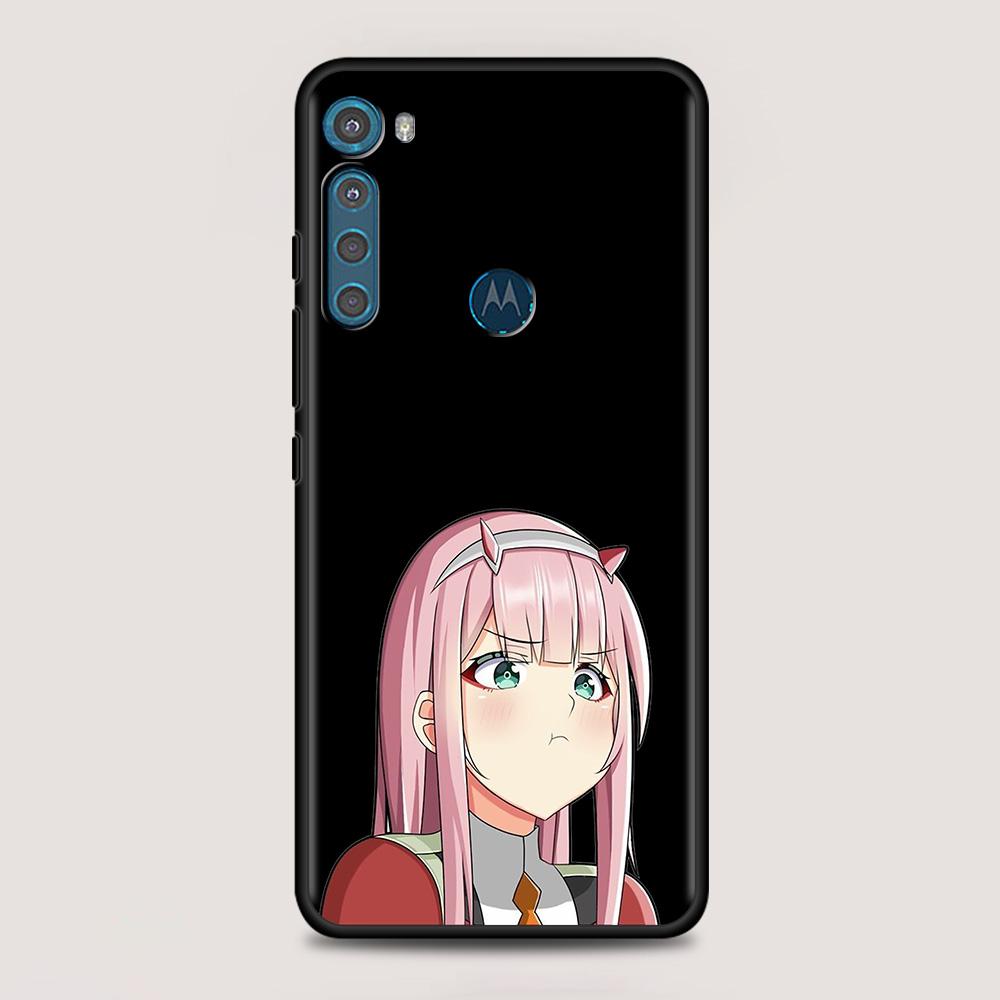 Cartoon Cute Anime Girl Case For MOTO One Fusion Plus G60 G50 G40 G30 G20 G10 G9 G8 Power Lite E6s Edge 20 Pro G Stylus