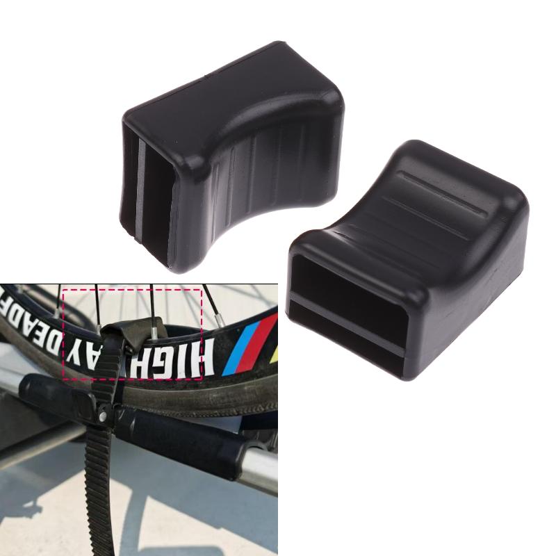 2Pcs For Thule 599 598 591 568 564 561 532 933 926 Roof Rack Bike Wheel Adapter Straps With Cushion For Secure Cycling Transport