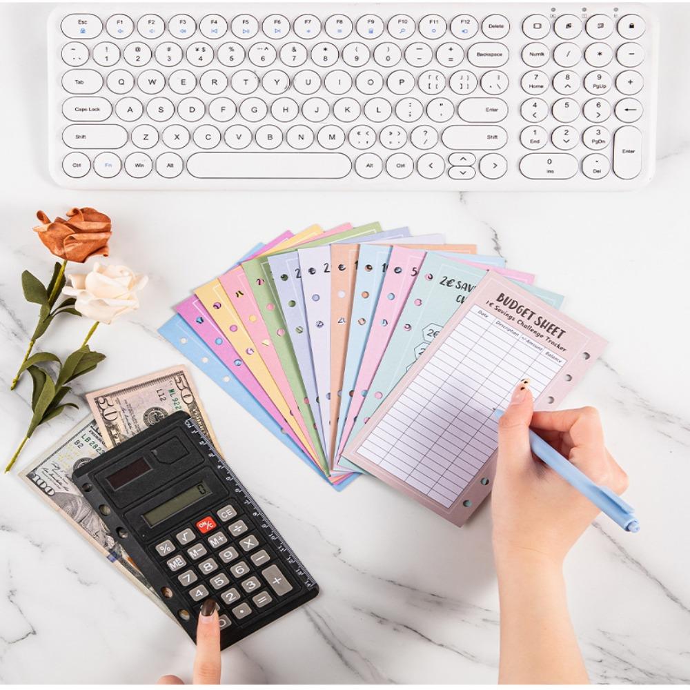48PCS 52 Weeks Save Challenge Cost Saving Card A6 100 Envelopes Budget Planning Book