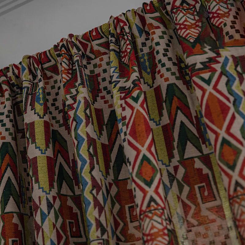 Bohemian Blackout Rod Pocket Bay Window Curtain