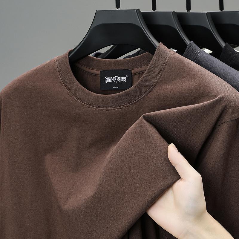 Polo Tişört, Düz Renk Kısa Kollu Bisiklet Yaka Üst Alttan Giyilen Tişört