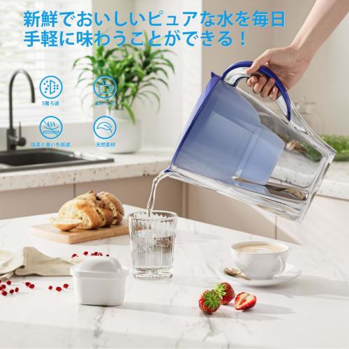 BREAUILL Compatible Water Purifier Cartridges for Brita Maxtra, High Removal Filters, Japan Spec (6 Pieces)