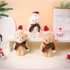 Adorable Plush Christmas Bear Pendant With Colorful Scarves And Hats Perfect For Holiday Decor