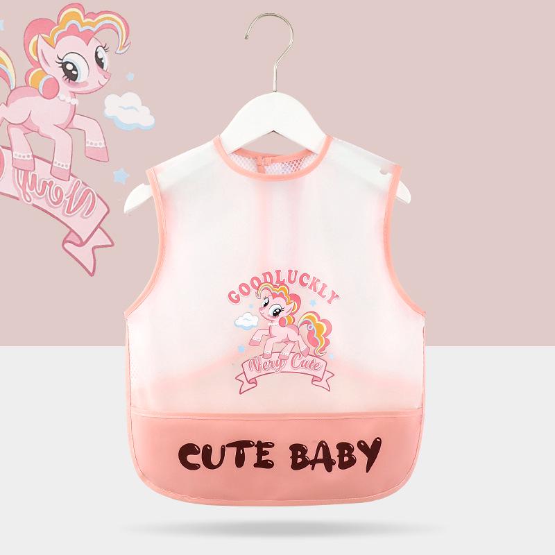 

Дышащий сетчатый детский слюнявчик: Водонепроницаемый, Не требующий стирки, Защищающий от грязи слюнявчик для младенцев и детей 90 (0-2 years) - Length 38CM