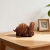 3D Printed Novelty Turtle Figurine - Humorous Resin Animal Statue, Desk Decor & Unique Gift For Collectors (Brown)