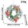 30cm Xmas Wreath, New Arrival Christmas Wreath for Home Decor, Christmas Garland for Front Door Decor, Artificial Flowers, New Year's Decor Garland