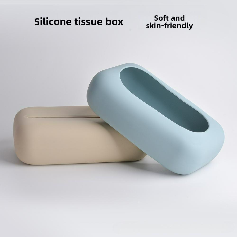 Multifunktionale Silikon-Taschentuchbox, kreative und einfache Taschentuchbox für Wohnzimmer und Esszimmer, wasserdichte Haushalts-Papierbox