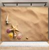 Sommer Strand Sand Hintergrund Fotografie Tropisch Hawaii Meeresufer Seestern Muschel Baby Geburtstag Feiertagsparty Hintergrund Foto Requisiten