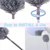 New Telescopic Washable Dust Duster Extendable 250cm Multi-purpose Microfiber Brush Crevice Mop Suitable for Spider Web Remover