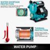125W Home Faucet Bathroom Shower Automatic Self-Priming Booster Pump Low Noise Quiet Operation Automatic Pressure Water Pump