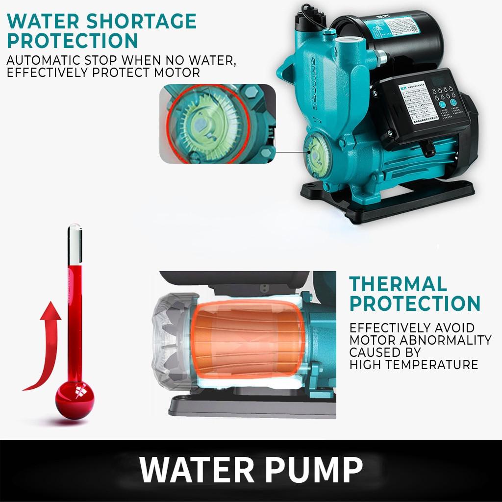 125W Home Faucet Bathroom Shower Automatic Self-Priming Booster Pump Low Noise Quiet Operation Automatic Pressure Water Pump