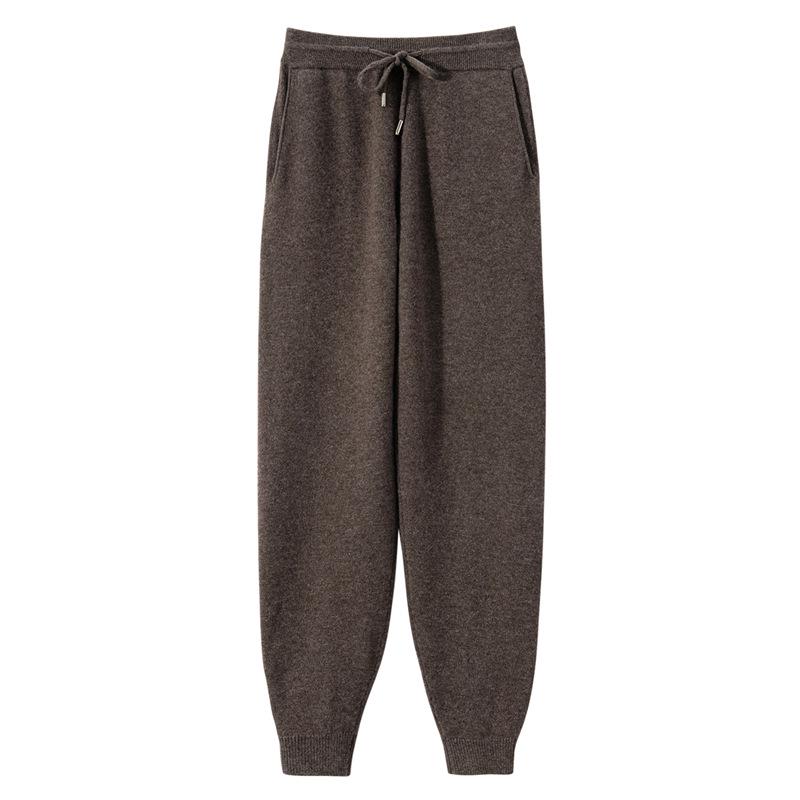 2025 Women`s Slim-Fit Cashmere Knit Trousers