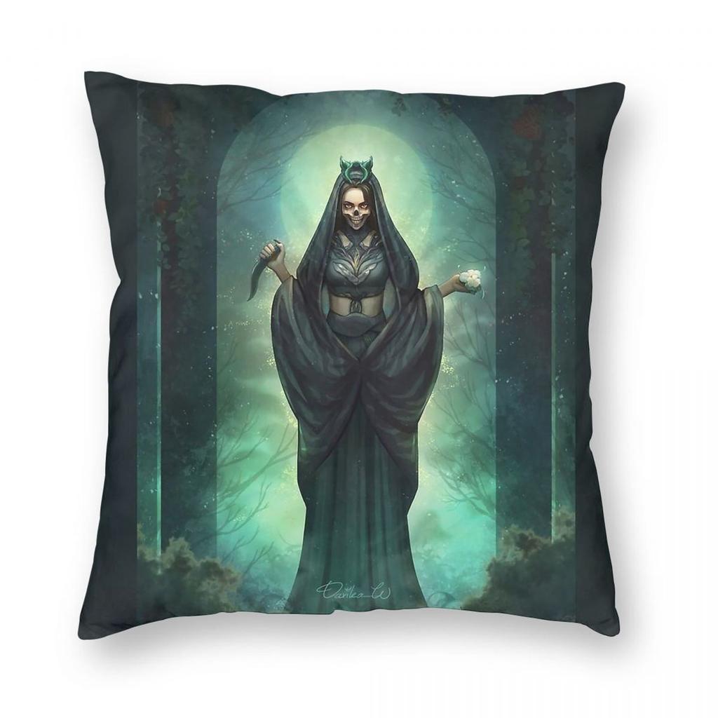 Agatha All Along Death Square Pillowcase Polyester Linen Velvet Creative Zip Decor Pillow Case Bed Cushion Case