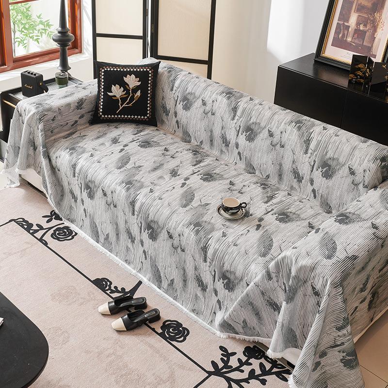 Simple Cool Summer Sofa Towel Impression Moyun All-Inclusive Sofa Cover Dust Cover One-Piece Sofa Cover Cloth