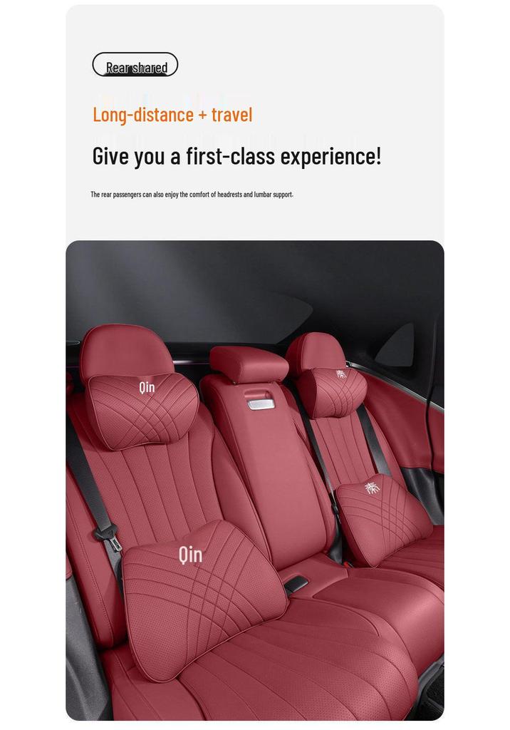 BYD Qin L Car Neck and Lumbar Support Pillow for Sports Seat