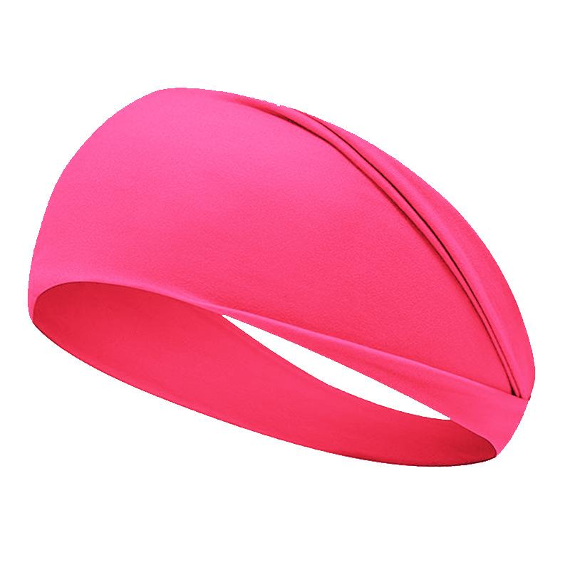 

Fluorescent Sport Headband Yoga Sweat-absorhing Hairband Wide Elastic Headband One Size
