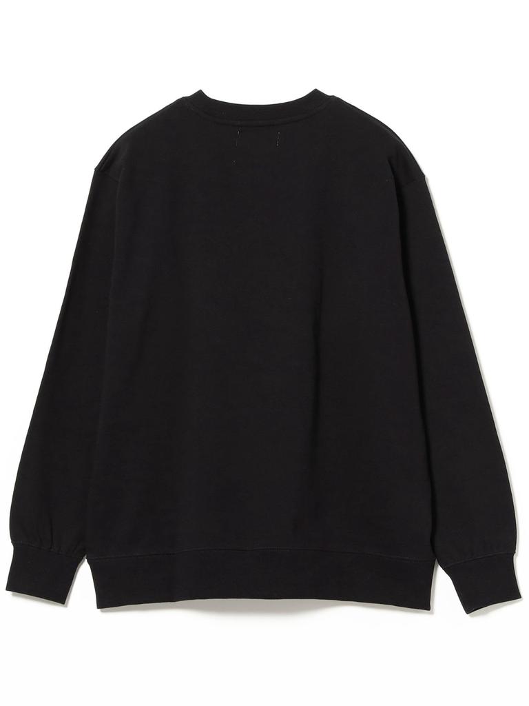 B:MING LIFE STORE by BEAMS "ABOUT" Embroidered Crew Neck Sweatshirt, Men's, Black, M_92130453147
