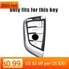 BAFB2 New M Zinc alloy Leather Car Remote Key Case Cover Shell Protector For BMW X1 X3 X4 X5 X6 F15 F16 G30 3 5 7 Series G11 F48 Ke